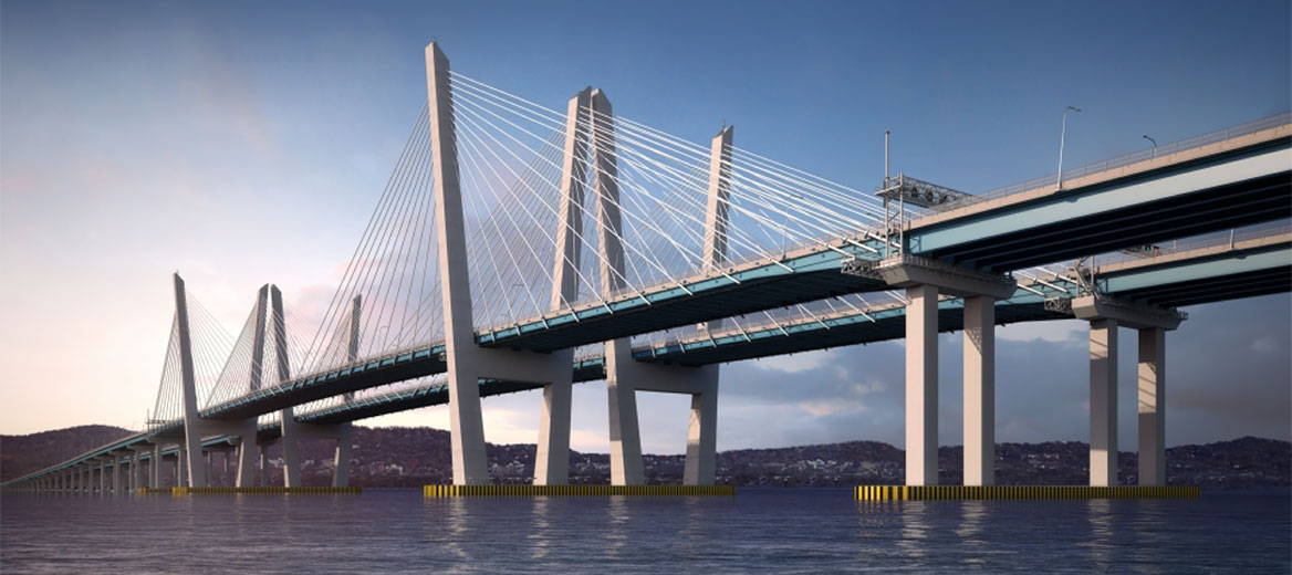 New Governor Mario M. Cuomo Bridge photo/rendering